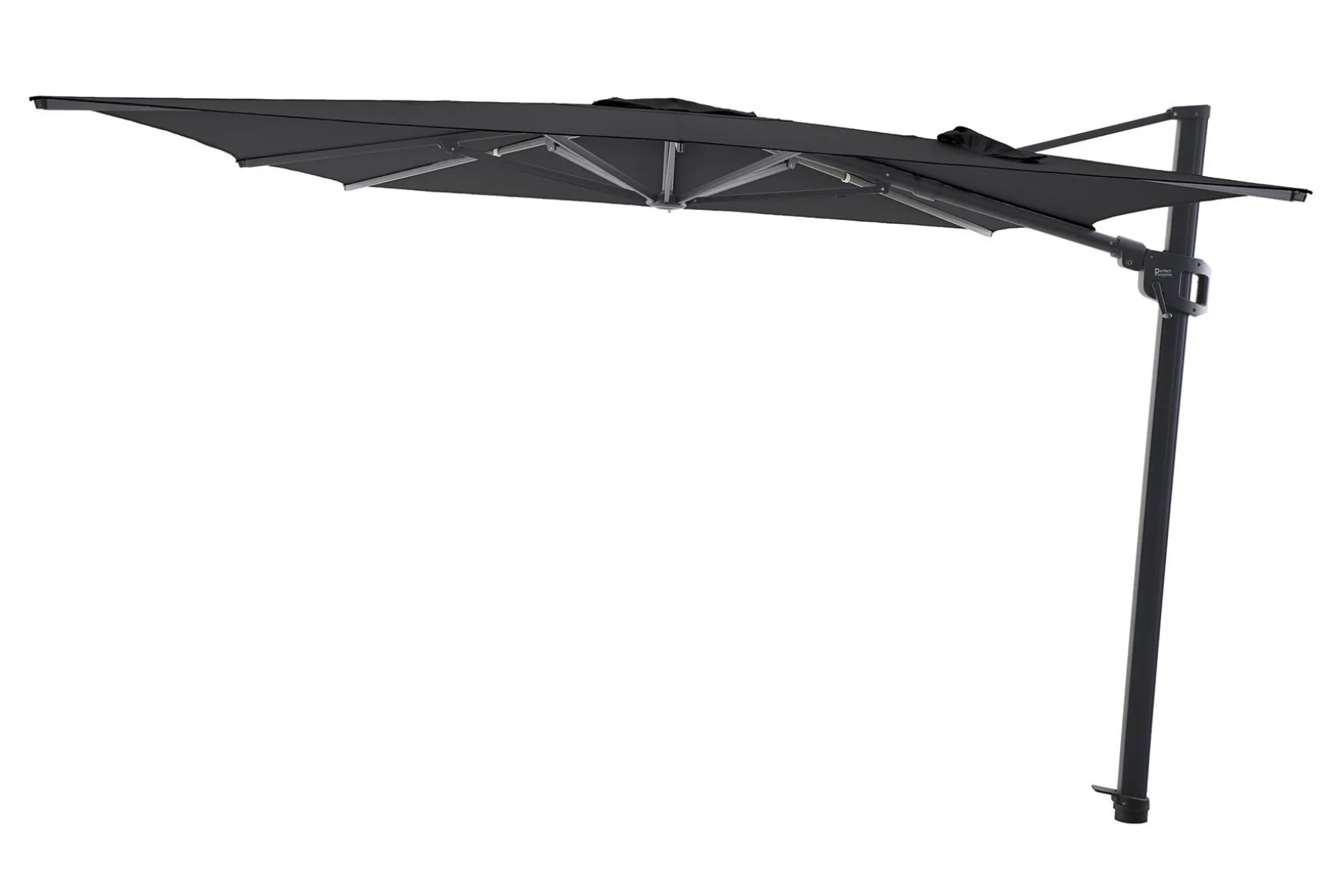 Perfect Shadow Eclipse zweefparasol 400x300 cm. Ultra - Antraciet/Ash Black