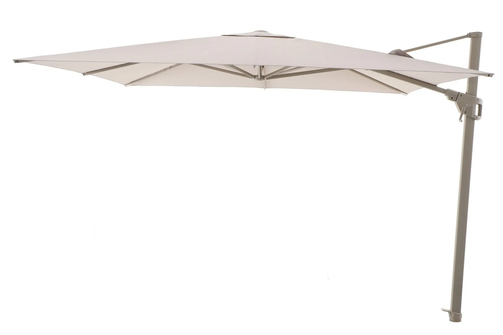 Perfect Shadow Luna zweefparasol 300x300 cm. Flex+ - Latte/Soft Sand