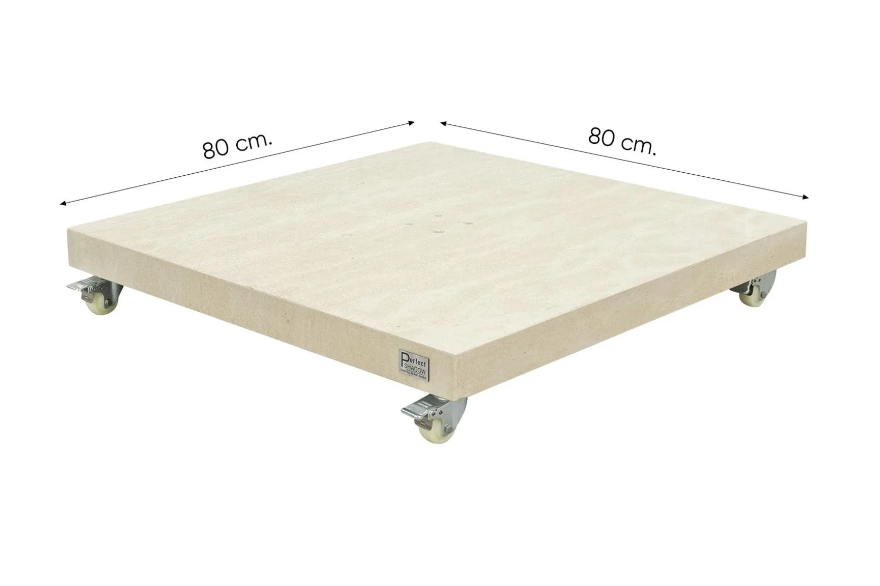 Perfect Shadow Ultra Eclipse Zweefparasol - 4x3m. - Latte/Urban Taupe met Murcia voet en hoes