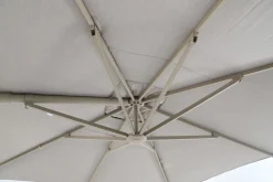 Perfect Shadow Ultra Eclipse Zweefparasol - 4x3m. - Latte/Urban Taupe met Murcia voet en hoes