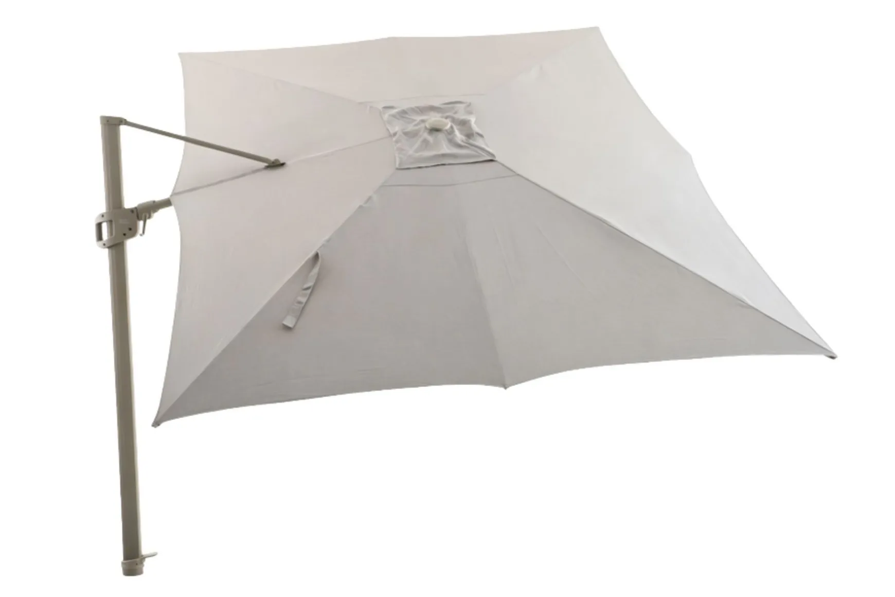 Perfect Shadow Ultra Eclipse Zweefparasol - 4x3m. - Latte/Urban Taupe met Murcia voet en hoes