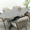 Pisa/GI Scotland 6-persoons ovale tuinset 230x115 cm. - Royal Grey