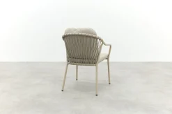Pisa rope dining tuinstoel - Latte