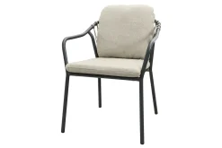 Pisa rope dining tuinstoel - Royal Grey