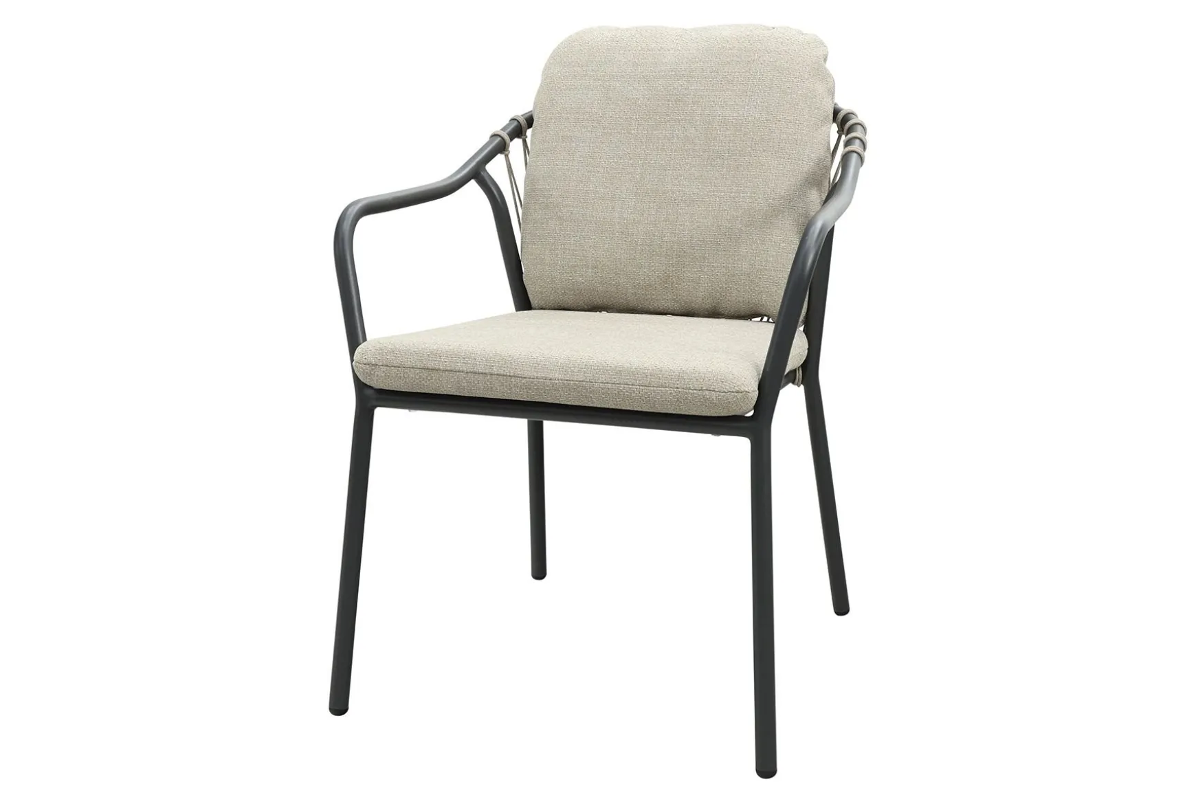 Pisa rope dining tuinstoel - Royal Grey