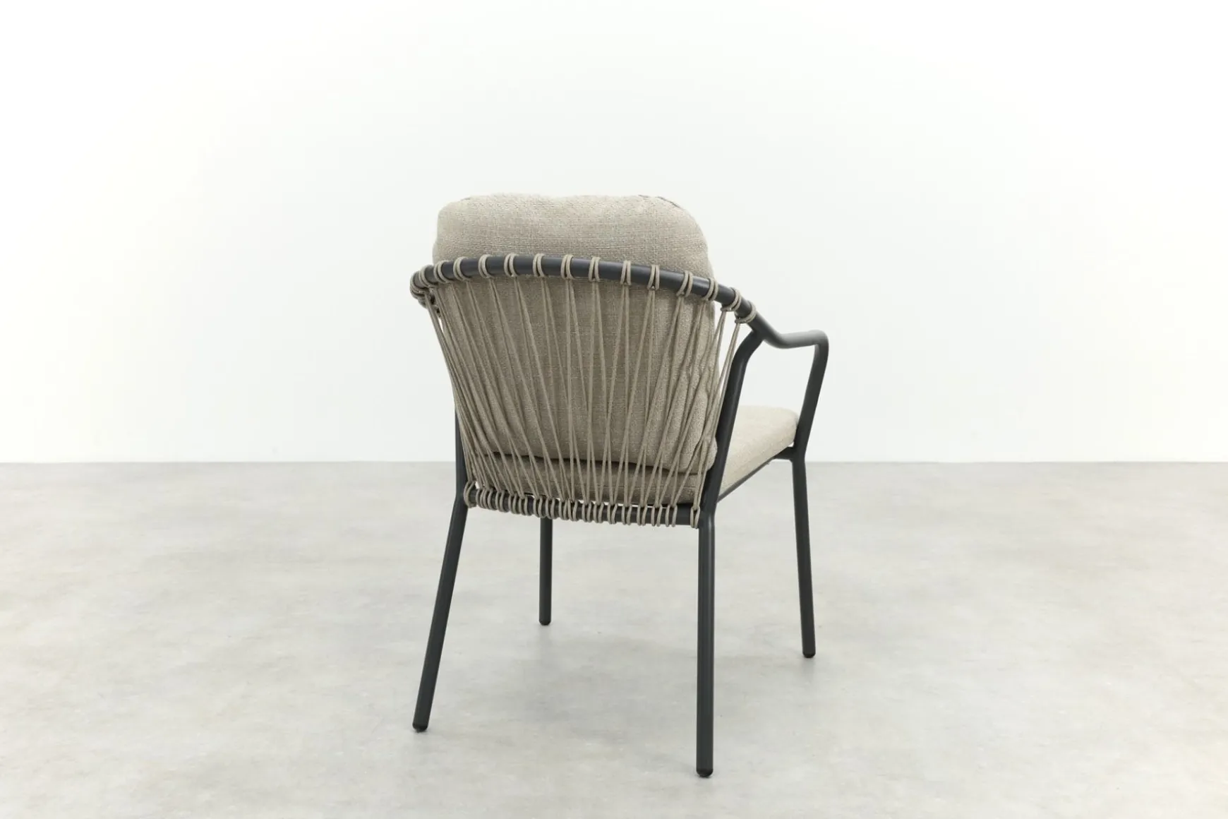 Pisa rope dining tuinstoel - Royal Grey