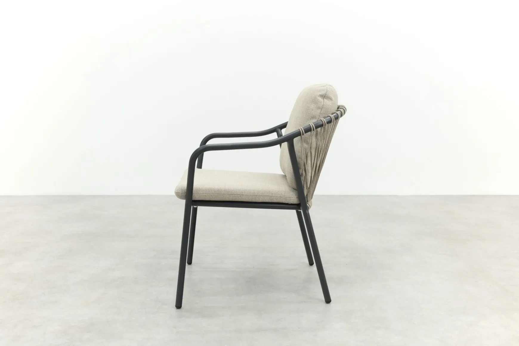 Pisa rope dining tuinstoel - Royal Grey
