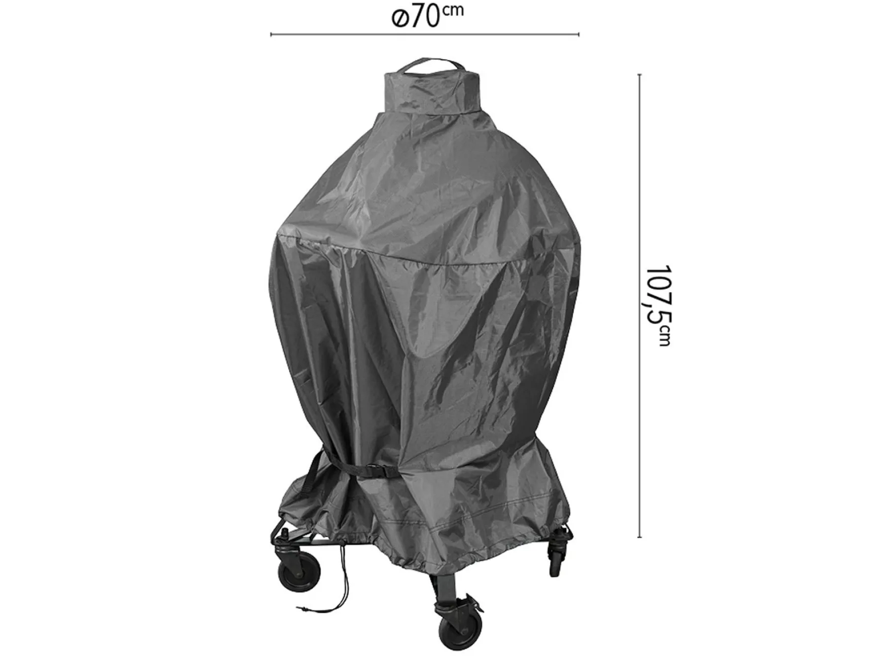Platinum AeroCover Kamado barbecue hoes ø70cm