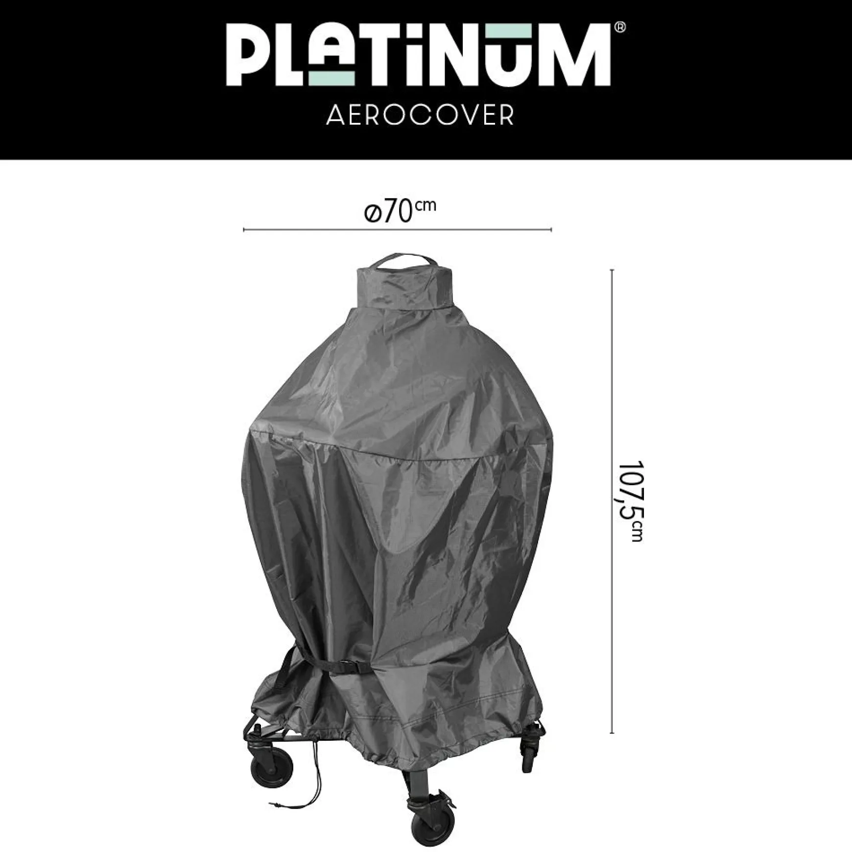 Platinum AeroCover Kamado barbecue hoes ø70cm