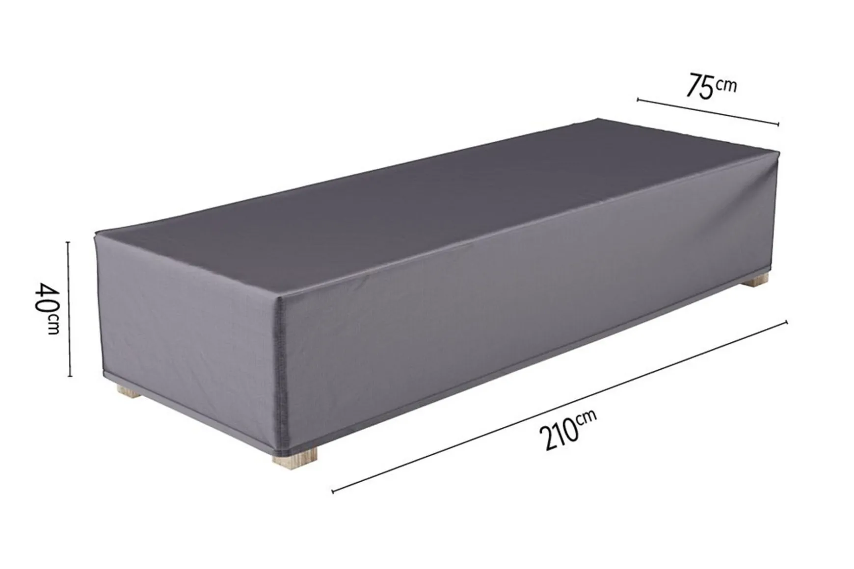 Platinum Aerocover ligbedhoes 210x75x40 cm.