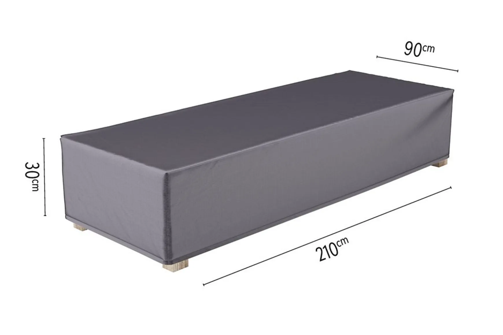 Platinum Aerocover ligbedhoes 210x90x30 cm.
