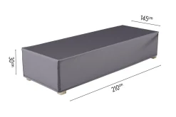 Platinum Aerocover ligbedhoes 210x145x30 cm.