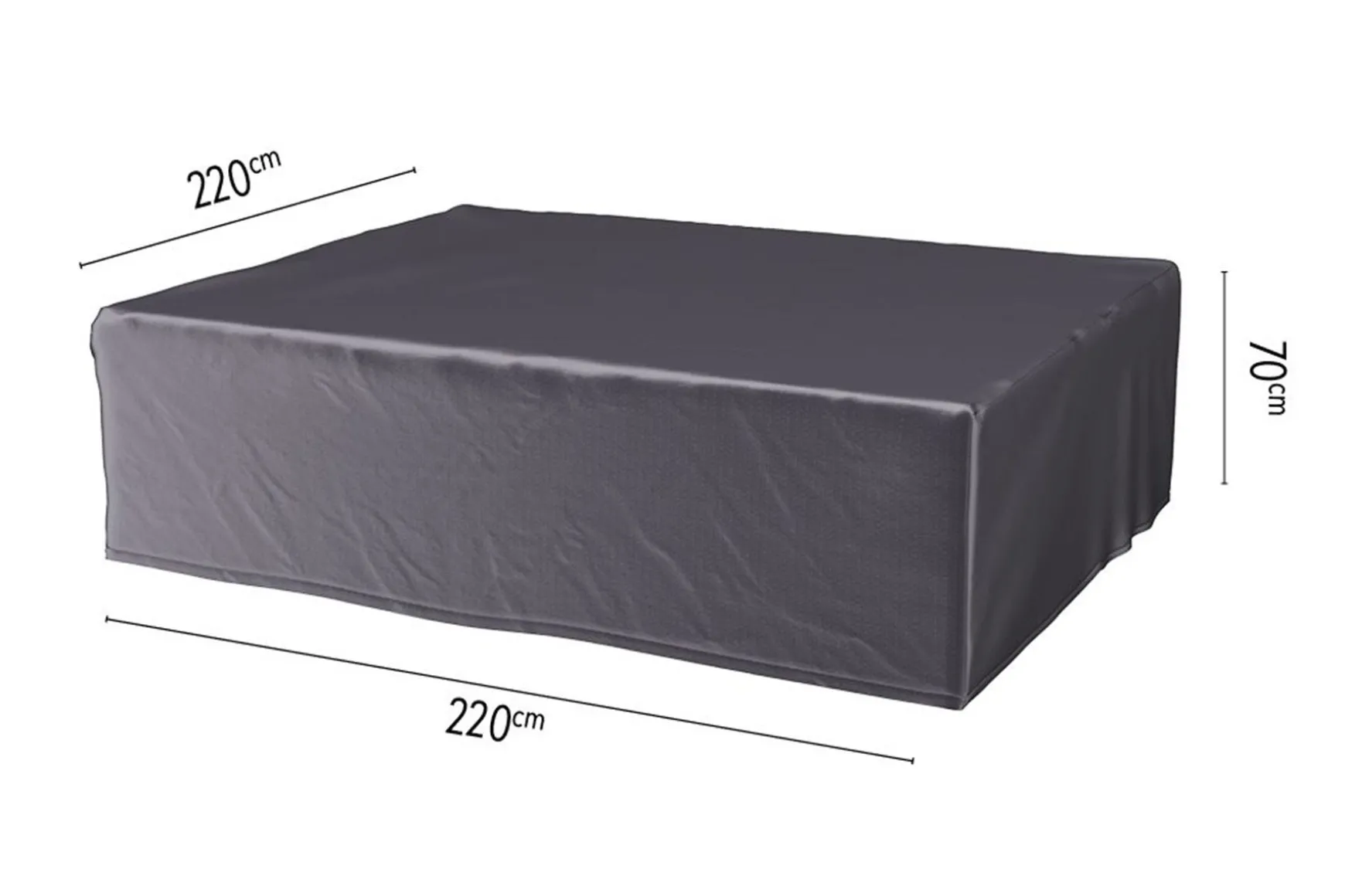 Platinum Aerocover loungesethoes 220x220x70 cm.