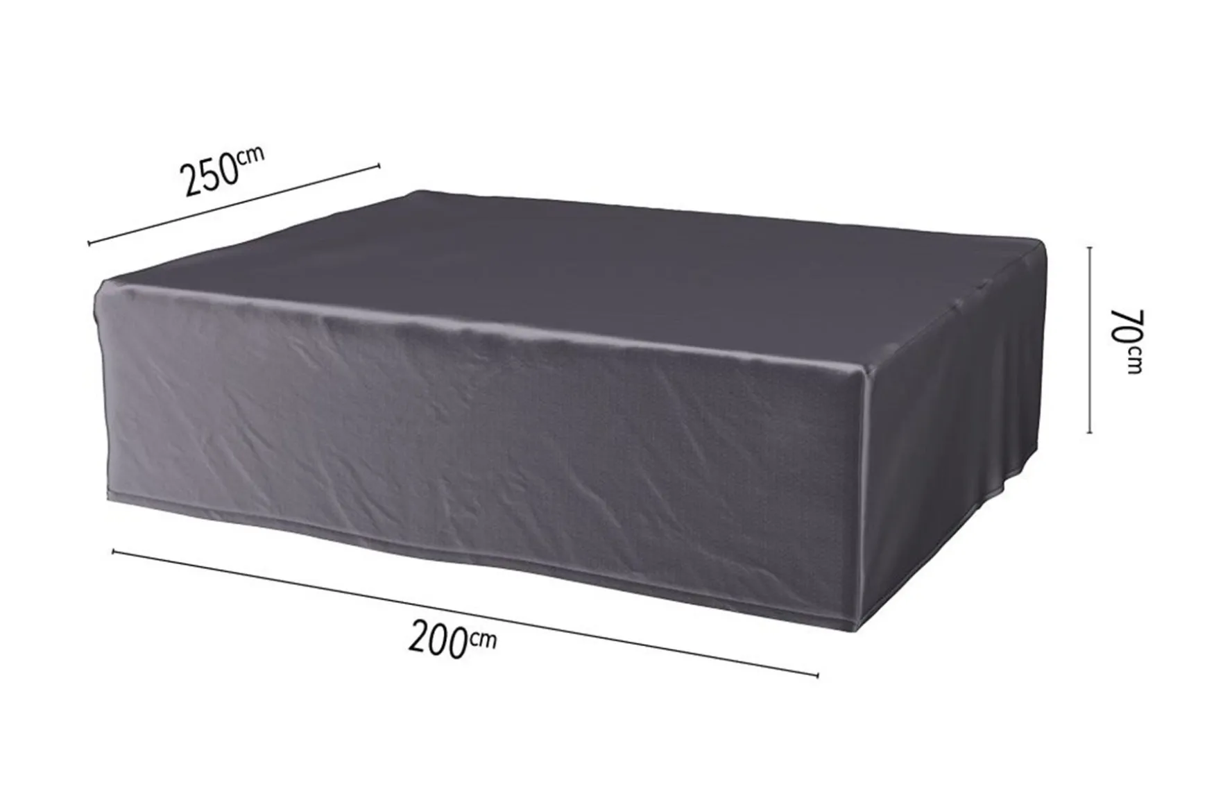 Platinum Aerocover loungesethoes 250x200x70 cm.
