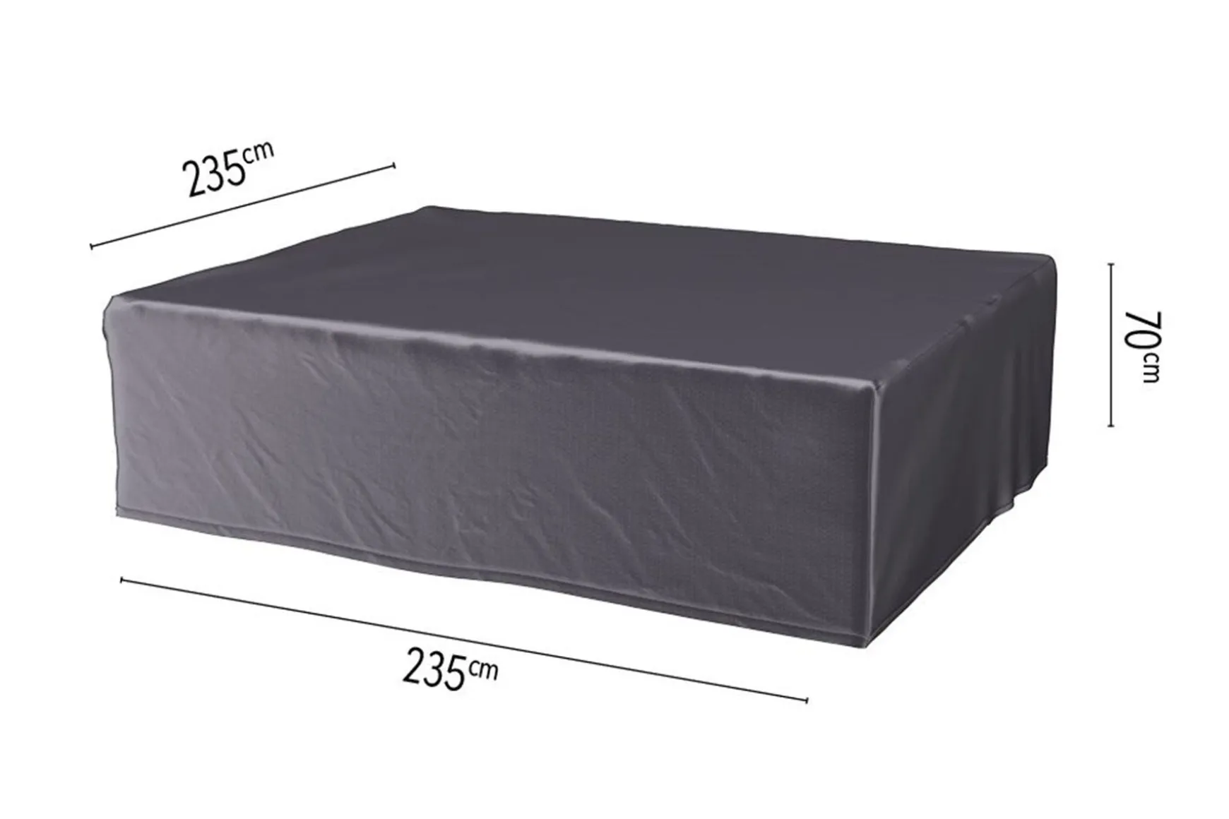 Platinum Aerocover loungesethoes 235x235x70 cm.