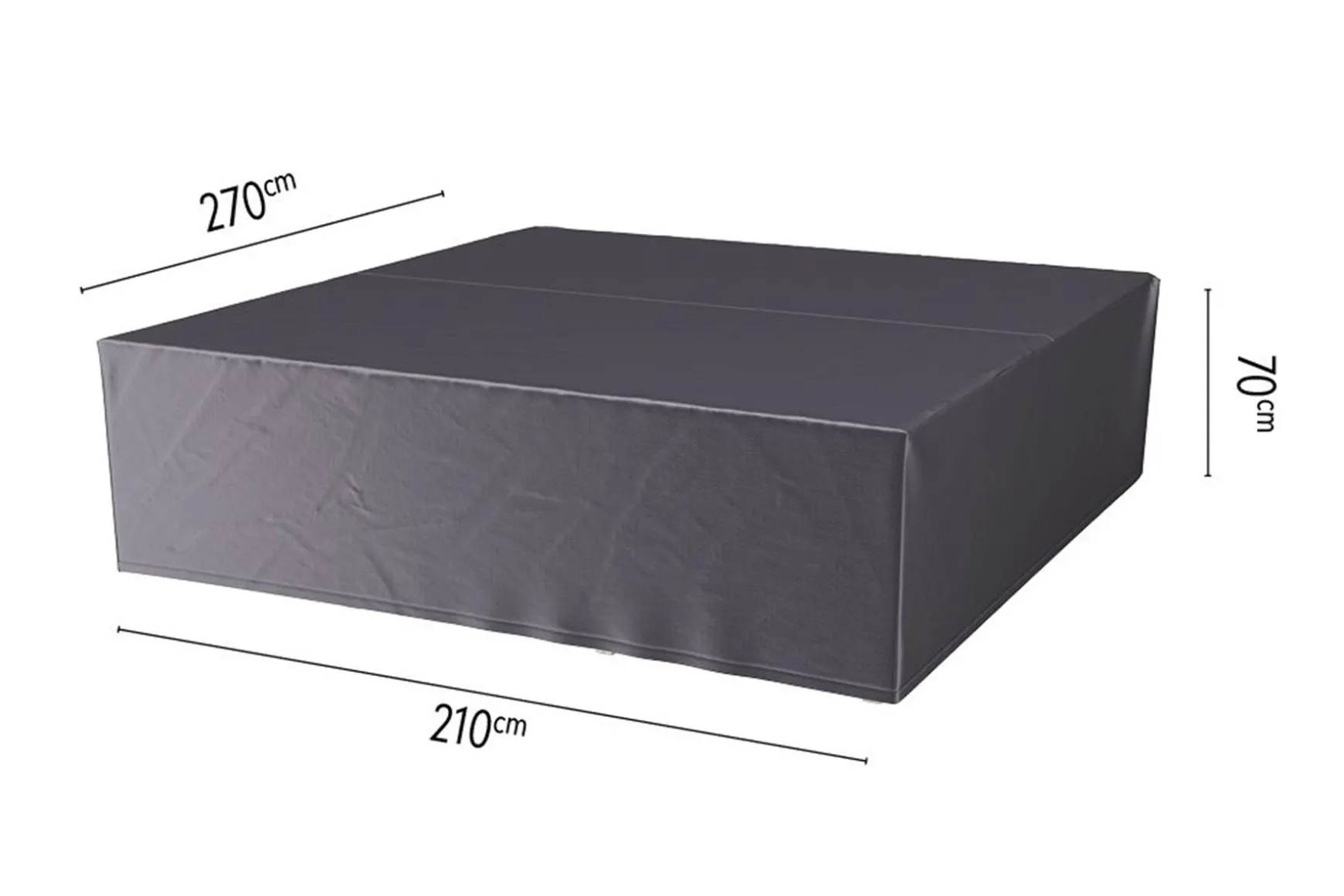 Platinum Aerocover loungesethoes 270x210x70 cm.