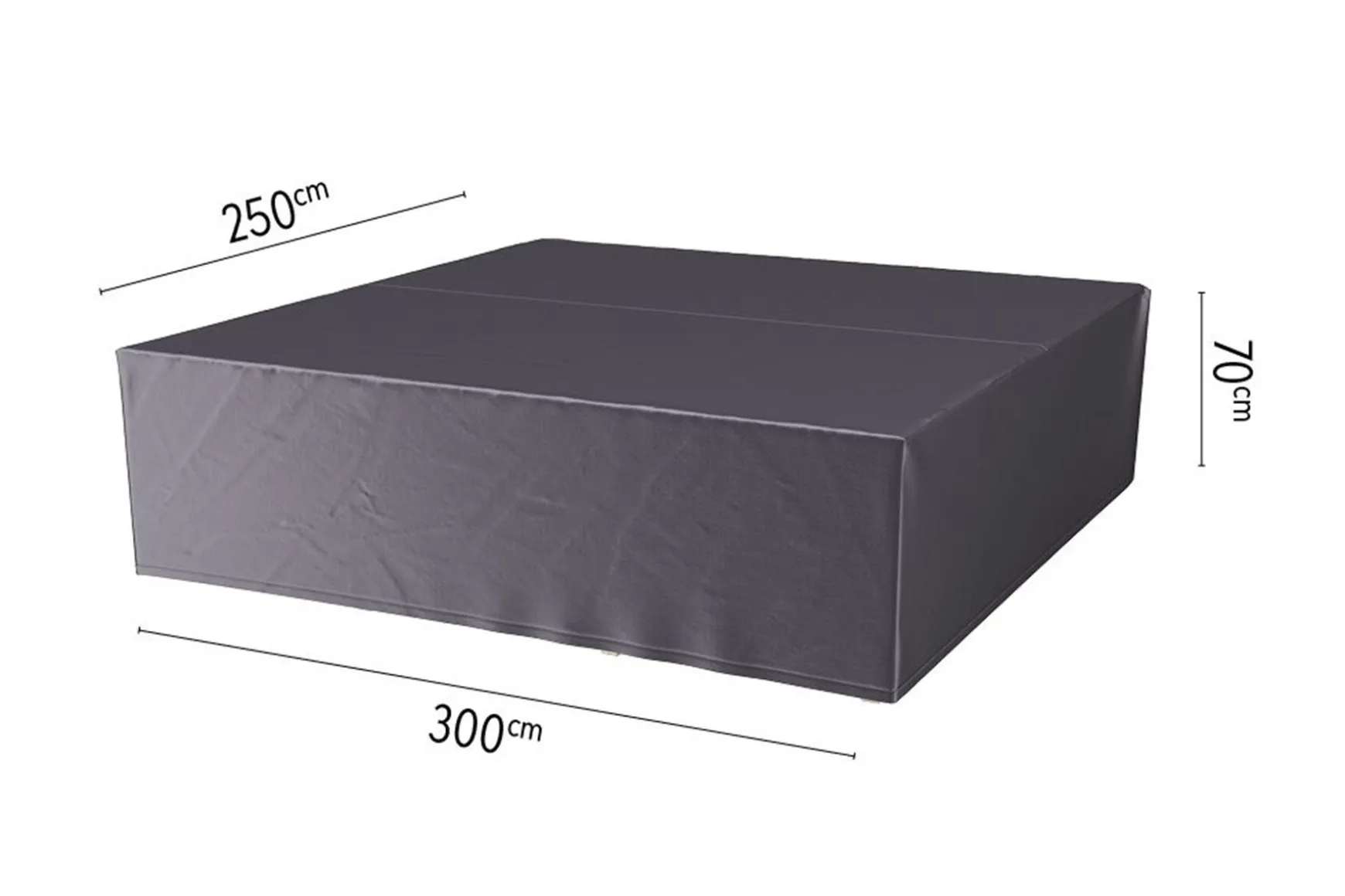 Platinum Aerocover loungesethoes 300x250x70 cm.