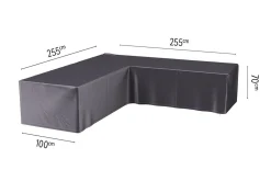 Platinum Aerocover loungesethoes L-vorm 255x255 cm.