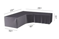 Platinum Aerocover loungesethoes 270x270 cm - L-vorm trapeze
