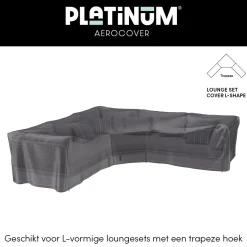 Platinum Aerocover loungesethoes 270x270 cm - L-vorm trapeze