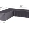 Platinum Aerocover loungesethoes L-vorm 300x300 cm.