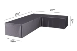 Platinum Aerocover loungesethoes L-vorm 355x275 cm - Rechts