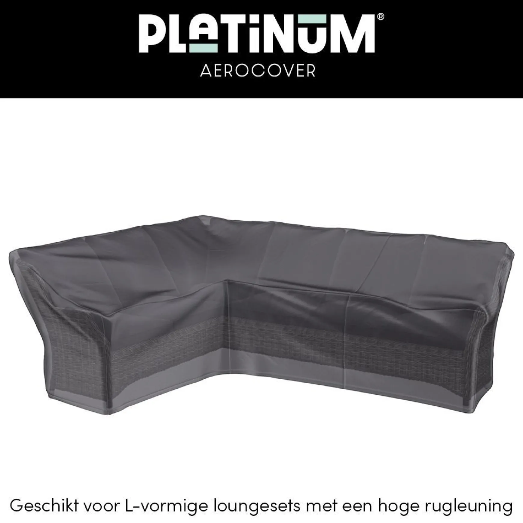 Platinum Aerocover L-vorm loungesethoes 305x255x100xh65/90 cm. - Links