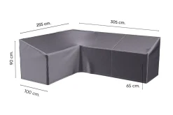 Platinum Aerocover L-vorm loungesethoes 305x255x100xh65/90 cm. - Links