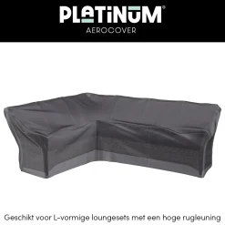 Platinum Aerocover L-vorm lounge-dininghoes 285x220x100xh65/90 cm. - Links