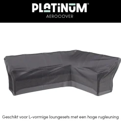 Platinum Aerocover L-vorm loungesethoes 285x220x100xh65/90 cm. - Rechts