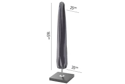 Platinum Aerocover parasolhoes voor stokparasol - 165x25/35 cm.