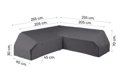 Platinum Aerocover platform loungesethoes 255x255 cm.