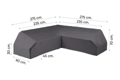 Platinum Aerocover platform loungesethoes 275x275 cm.