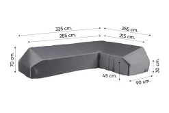 Platinum Aerocover platform loungesethoes 325x255 cm - Rechts