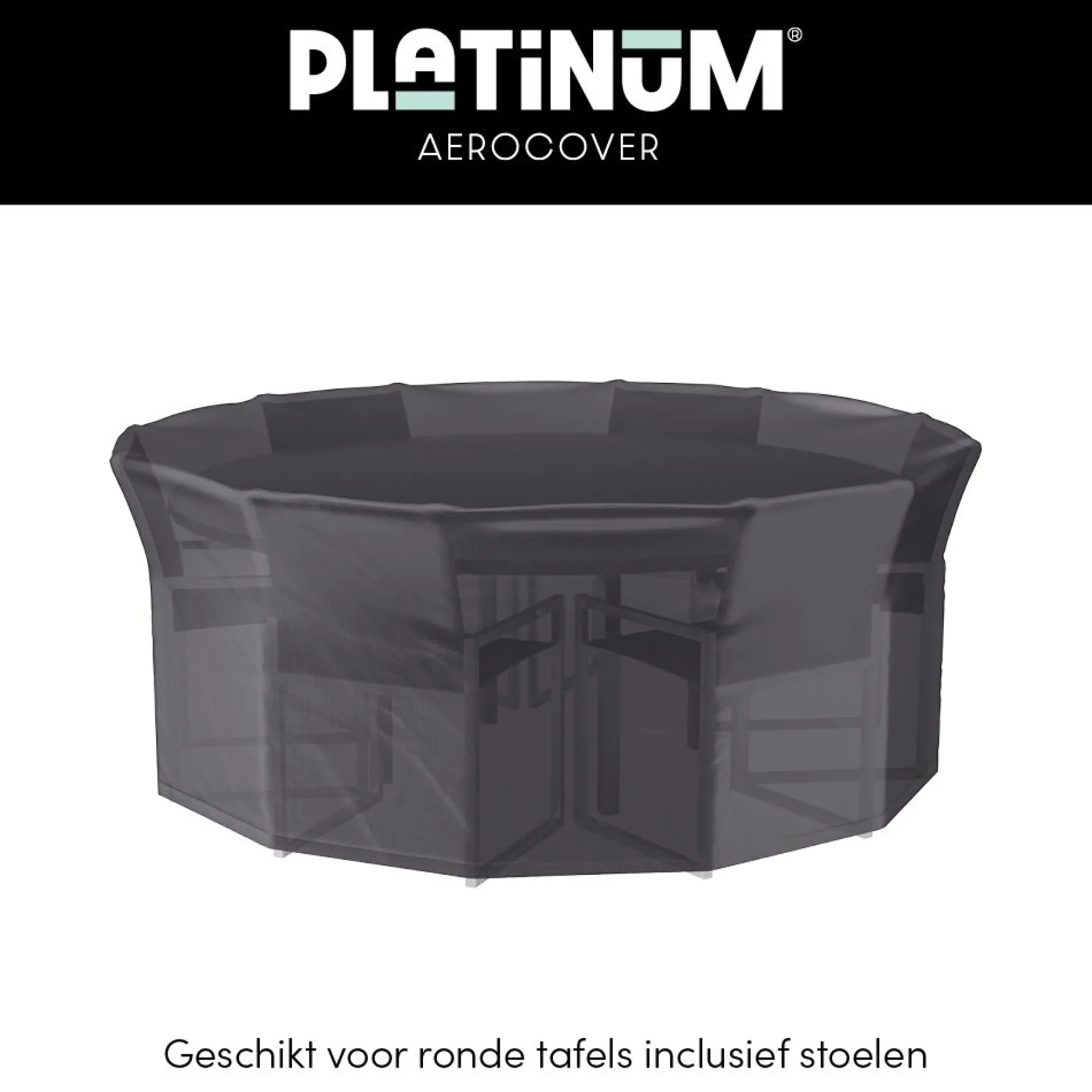 Platinum Aerocover ronde tuinsethoes - 150x85 cm.