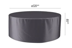 Platinum Aerocover ronde tuinsethoes - 320x85 cm.