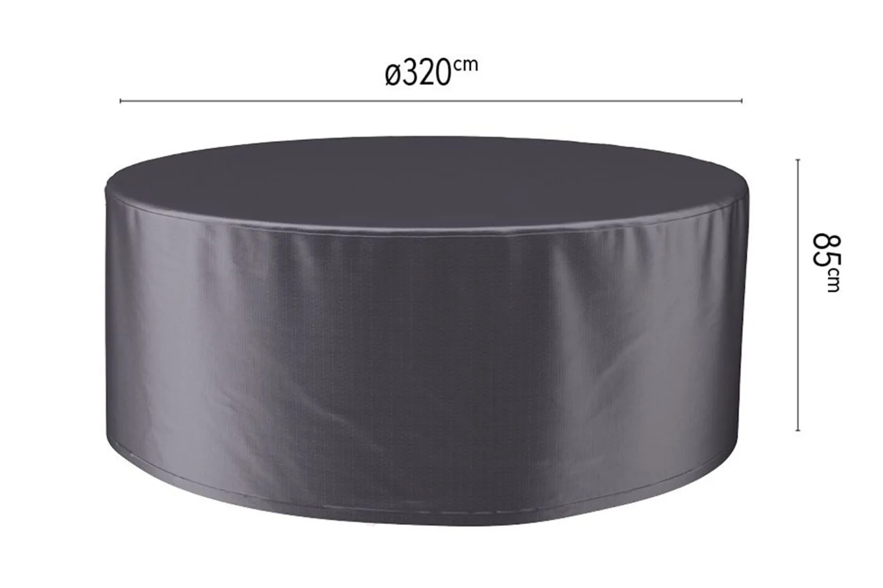 Platinum Aerocover ronde tuinsethoes - 320x85 cm.