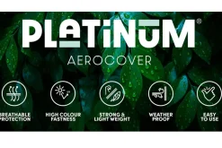 Platinum Aerocover ronde tuinsethoes - 320x85 cm.