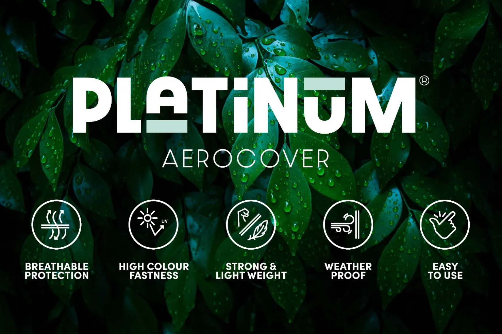 Platinum Aerocover stokparasolhoes 230x30/40 cm.