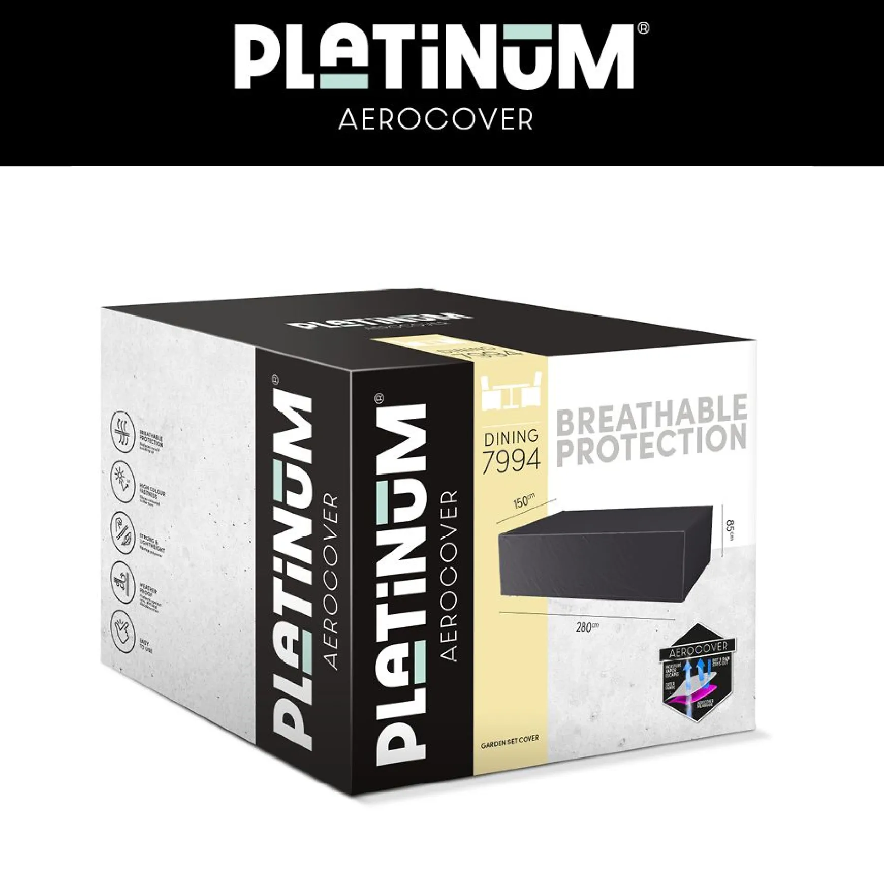 Platinum Aerocover tuinsethoes - 280x150x85 cm.