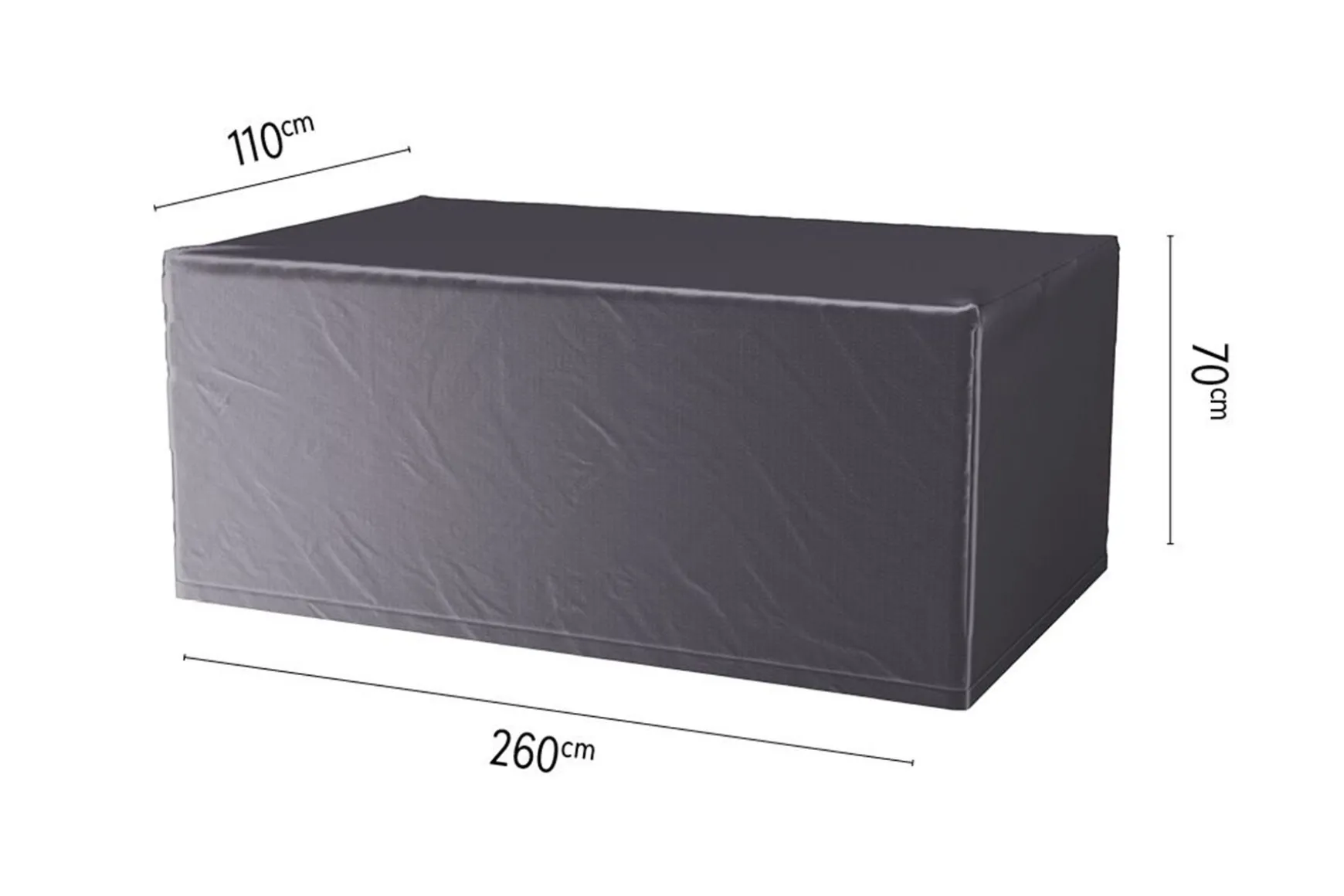 Platinum Aerocover tuintafelhoes 260x110x70 cm.