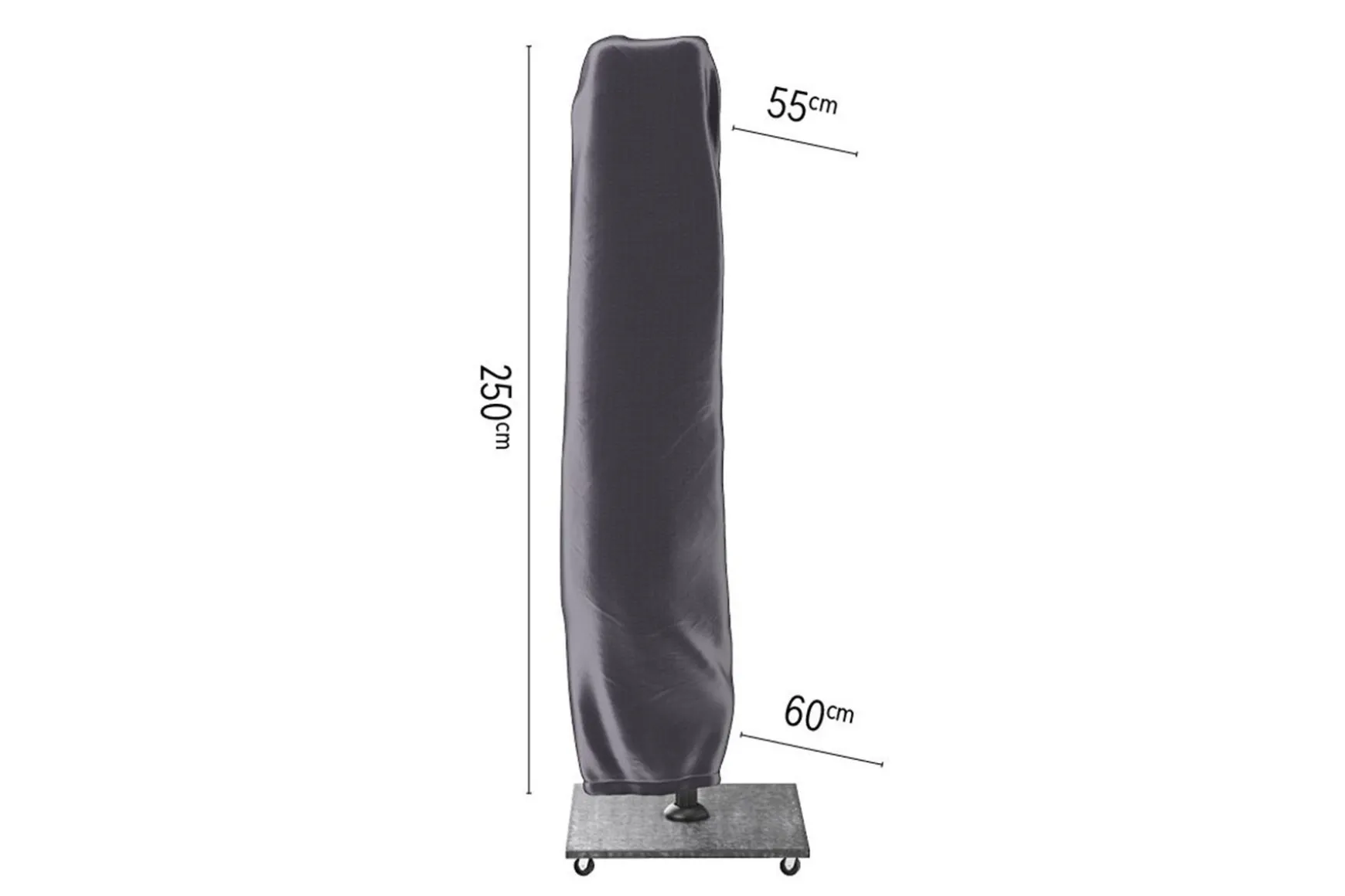 Platinum Aerocover zweefparasolhoes 250x55/60 cm.