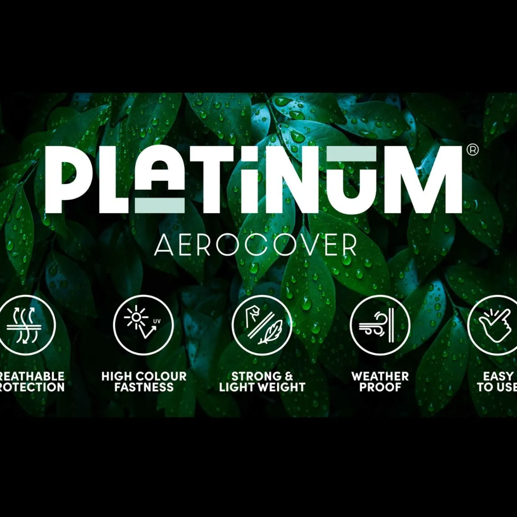 Platinum Aerocover zweefparasolhoes 250x55/60 cm.