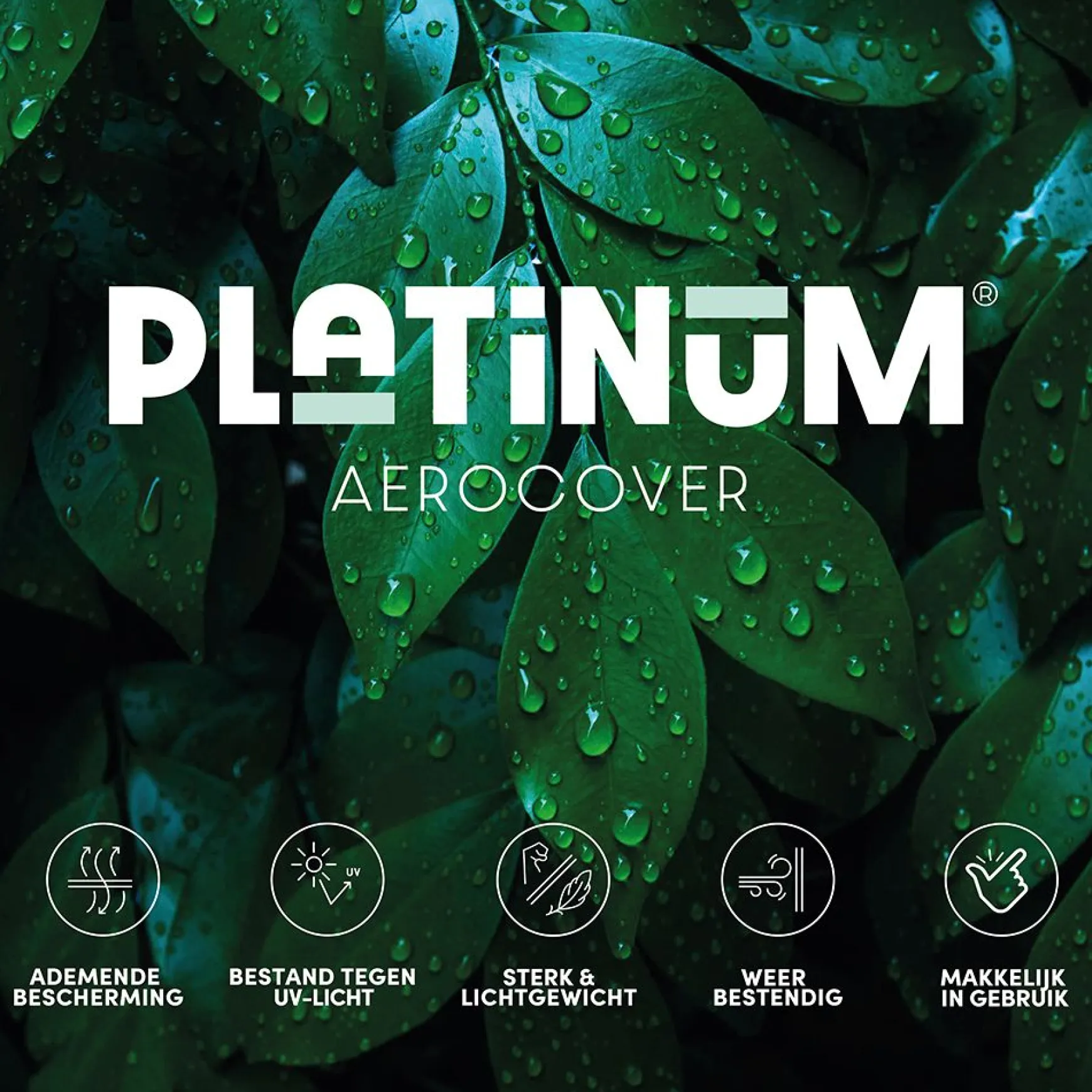 Platinum Aerocover zweefparasolhoes 260x55/60 cm.