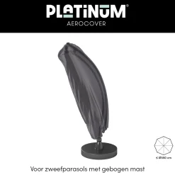 Platinum Aerocover zweefparasolhoes - 240x68 cm.