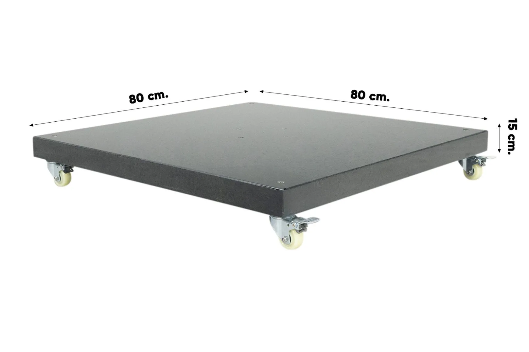 Platinum Beaufort Premium 3,2x3,2 m - Champagne Sandstone met Marbella voet en hoes