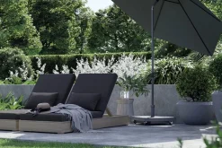 Platinum Ceramica verrijdbare vulbare parasolvoet 40 kg - Antraciet