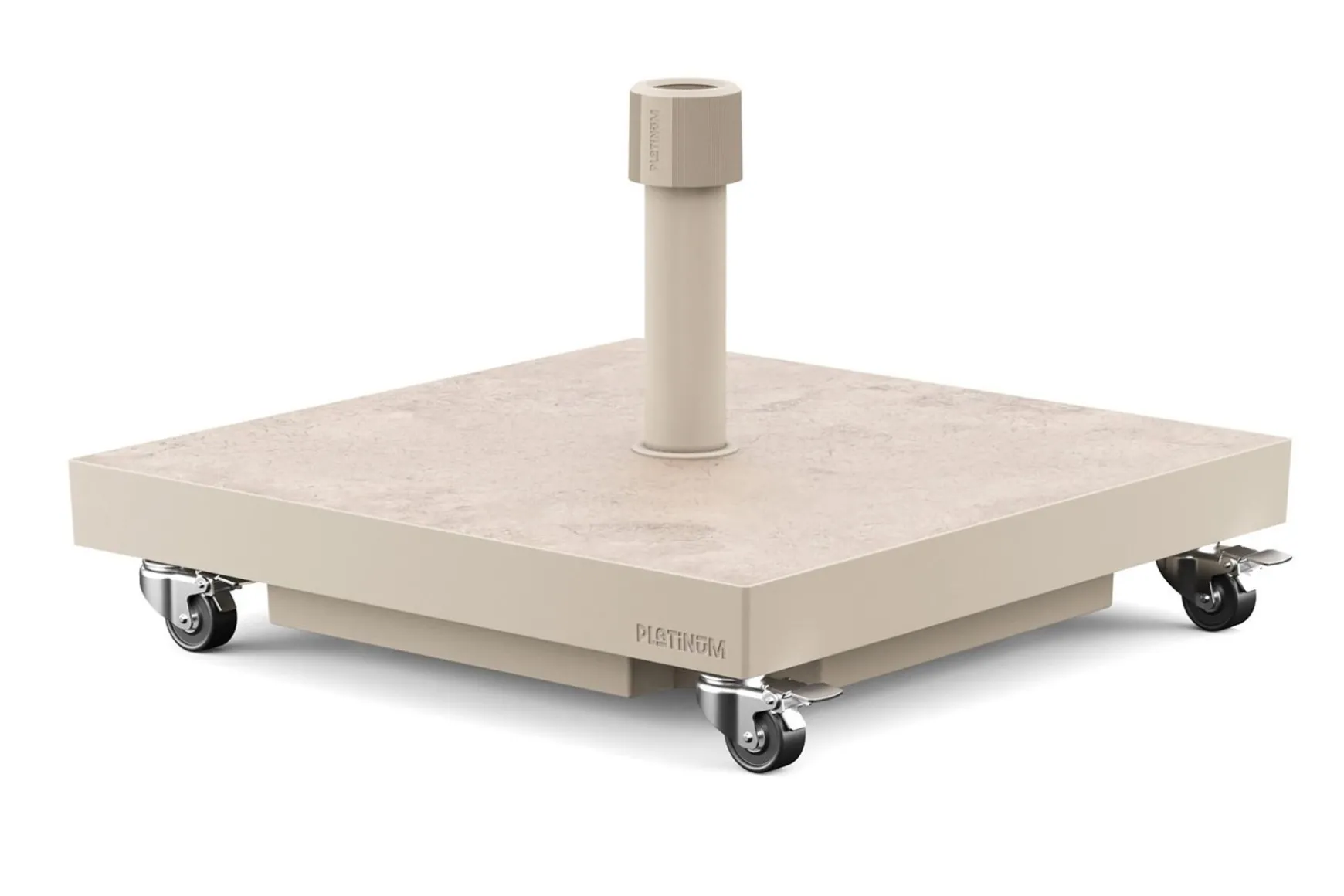 Platinum Ceramica verrijdbare vulbare parasolvoet 40 kg - Sandstone