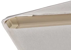 Platinum Challenger parasol Premium T2 3x3 m - Champagne Sandstone - met vulbare parasolvoet en hoes
