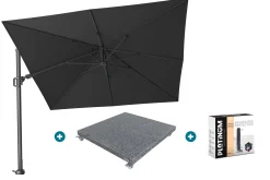 Platinum Challenger Premium T2 3x3 m - Faded Black met voet en hoes